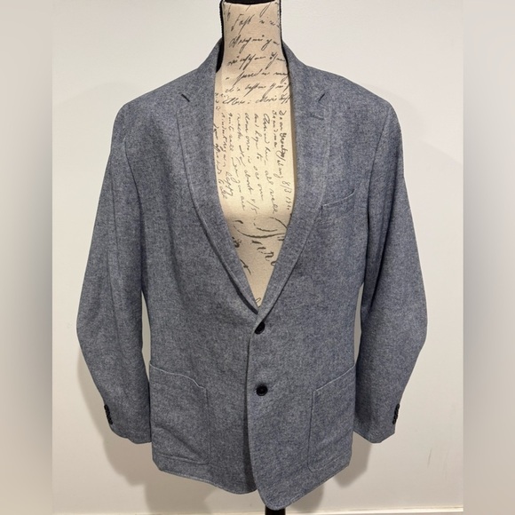 Banana Republic Men’s 46L Light Blue 100% Cotton Tailored Fit Blazer - Picture 1 of 11